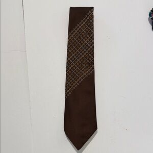 Classic Brown Checkered Men's Tie